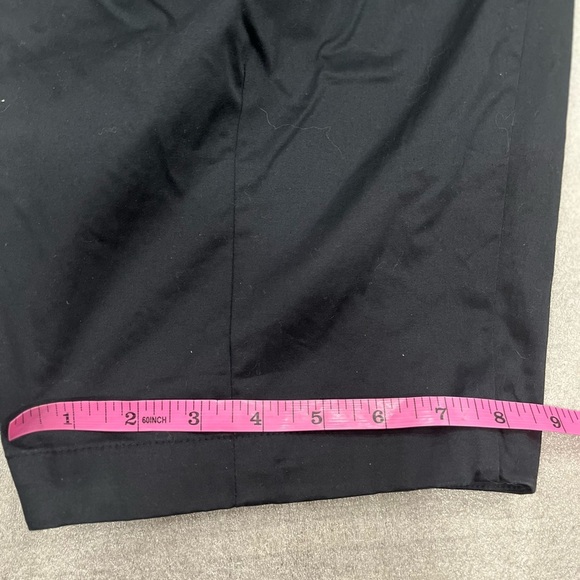 [S]Maeve Black Tapered Leg Cotton Joggers Ankle No Stretch Curve Poplins Barrel - Picture 3 of 10